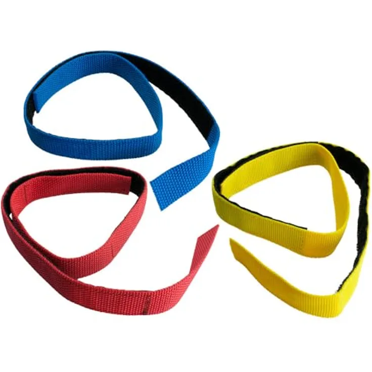 Dönges Klettband-Set für Schlauchpakete, 3er Set (9-tlg), schnelles legen einer Schlauchreserve, gewichtsersparnis gegenüber eines Schlauchtragekorbes