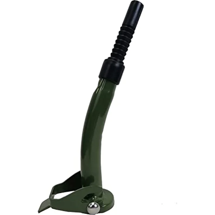TRUTZHOLM Kanister Ausgießer, olivgrün, robust mit Dichtung und Sieb für Metallkanister, 30 cm Länge, geeignet für Benzin, Diesel, Öl und Wasser – Bild 3