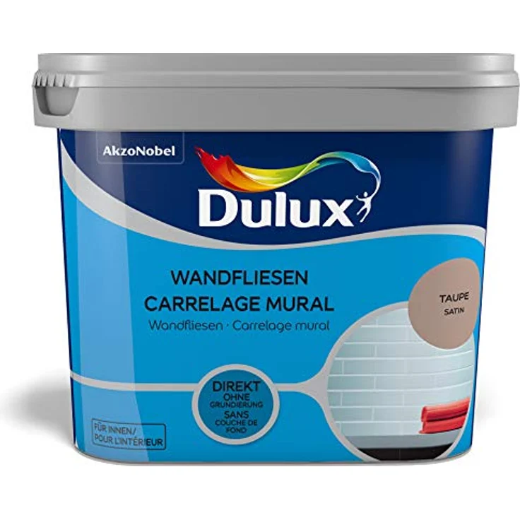 Dulux Fresh up WANDFLIESENFARBE SATIN TAUPE, 750 ml, 5289290, 0,75 Liters – Bild 1