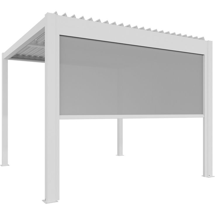 Ximax Seitenmarkise, weiß 270,6 x 217,5 cm, wind- und sichtgeschützt, höhenverstellbar, korrosionsbeständig