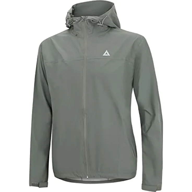 Airtracks Fahrradjacke Herren Regenjacke Pro Line mit Kapuze (Wind- & Wasserdicht, Wassersäule: 10.000 mm) in Schwarz - Leicht & Atmungsaktiv – Bild 3