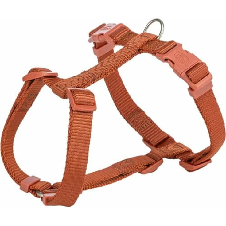 Trixie Hundegeschirr Premium H-Geschirr, rostbraun, robustes und langlebiges Design für Hundesicherheit – Bild 2