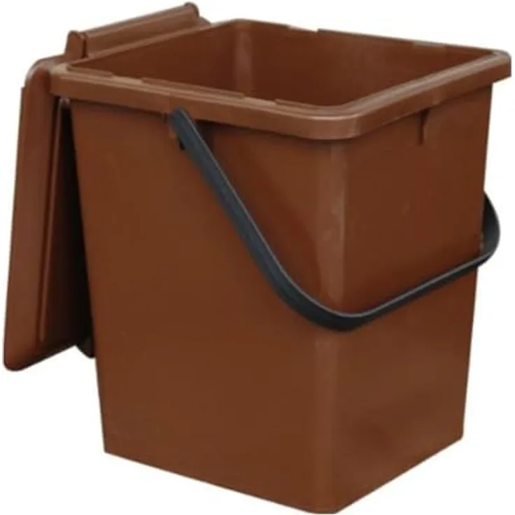 Garantia Kompostereimer/Bio Eimer, 10 Liter, Braun