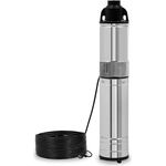 EBERTH 4" Tiefbrunnenpumpe, elektrische Brunnenpumpe aus rostfreiem Edelstahl, 750W, 15m Kabel, IPX8 Schutz, max. 15m Arbeitstiefe