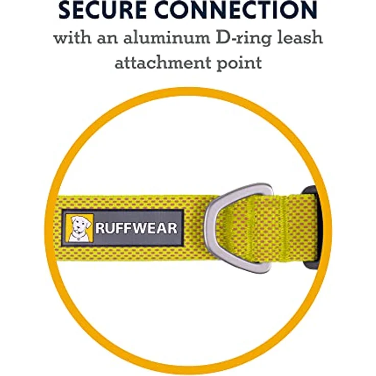Ruffwear Hundehalsband Hi & Light Lichen Green, Leichtes Halsband mit seitlichem Klickverschluss – Bild 5