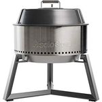 Solo Stove tragbarer Holzkohle-Grill, Inkl. Standfuß, Grillhaube, Grillwerkzeug, Schutzhülle, 1,8kg Holzkohle, 304 Edelstahl, (HxB) 74,7x55,9 cm - Silber