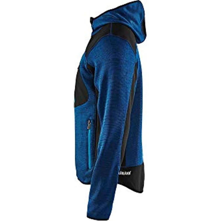 Blakläder Strick Softshell Arbeitsjacke 4930, Kapuzenjacke mit verstärkten Bereichen, schwarz, Größe L – Bild 4