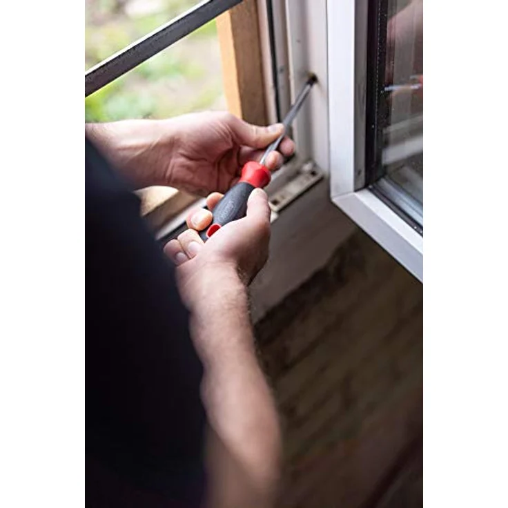 VIGOR Schraubendreher-Satz (Mit extra kurzen Schraubendrehern, Kreuz- und Schlitzprofil, 12 Schraubendreher für Profis und den Haushalt) V4655 – Bild 5