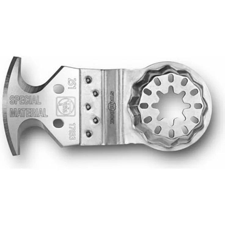 FEIN Multimesser Multifunzione VE 5 St., Multifunktionswerkzeug mit 3 Schneidflächen, Starlock Aufnahme, für Teppich, PVC-Boden, Karton und Bitumenschindeln