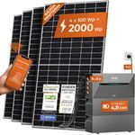 Solarway Balkonkraftwerk 2000W PRO, JaSolar-Module, 4,8 kWh, APP&WiFi, Plug&Play