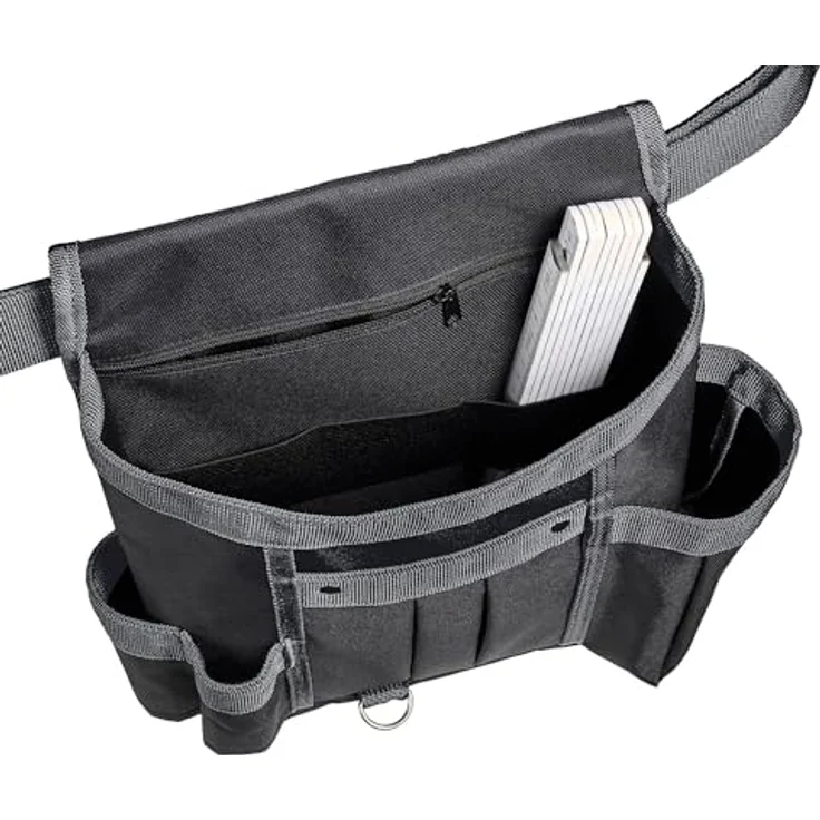 VELOFLEX 6902080 Tool Bag L, Multifunktionstasche für Werkzeug, Gürteltasche in schwarz-grau – Bild 2