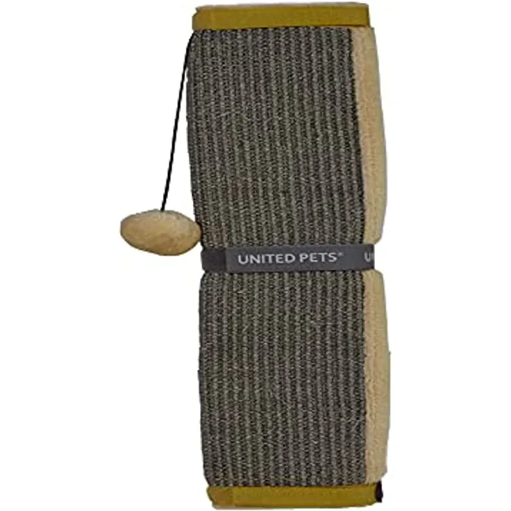 United Pets Cat Scratcher, Kratzbaum für Katzen, Kratzmatte, Schutz für Tisch, Grau, aus Sisal - Einheitsgröße
