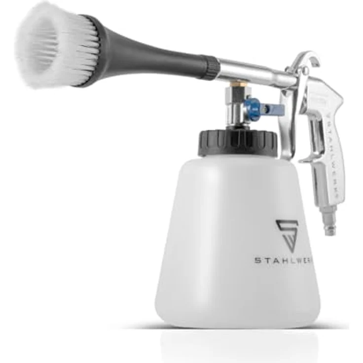 STAHLWERK Druckluft-Reinigungspistole RP-90 ST – Druckluftpistole mit Tornado-Effekt und regulierbarem Ventil für Reinigungsmittel, weiß – Bild 2