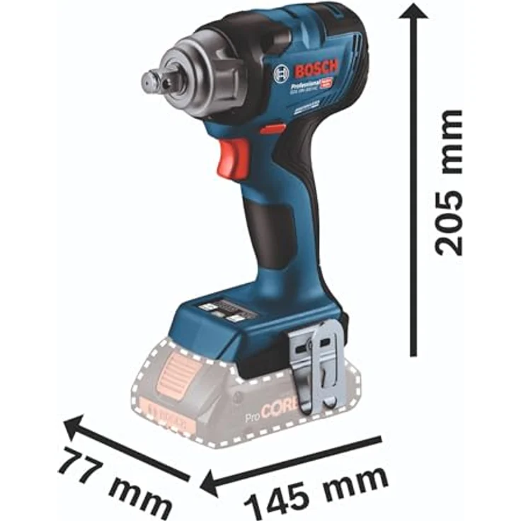 Bosch Professional 18V System Akku Drehschlagschrauber GDS 18V-330 HC, 330 Nm Anziehmoment, 560 Nm Losbrechmoment, inkl. 2x 5.0Ah, Schnellladegerät GAL 18V-40, L-BOXX – Bild 5
