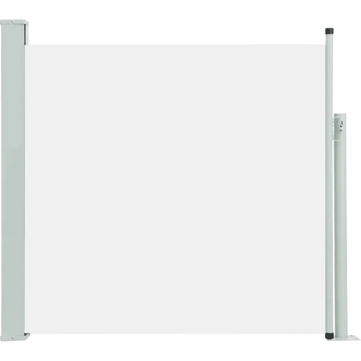 furnicato Ausziehbare Seitenmarkise 170×300 cm, Creme, UV- und reißfest, mit automatischer Rückrollfunktion