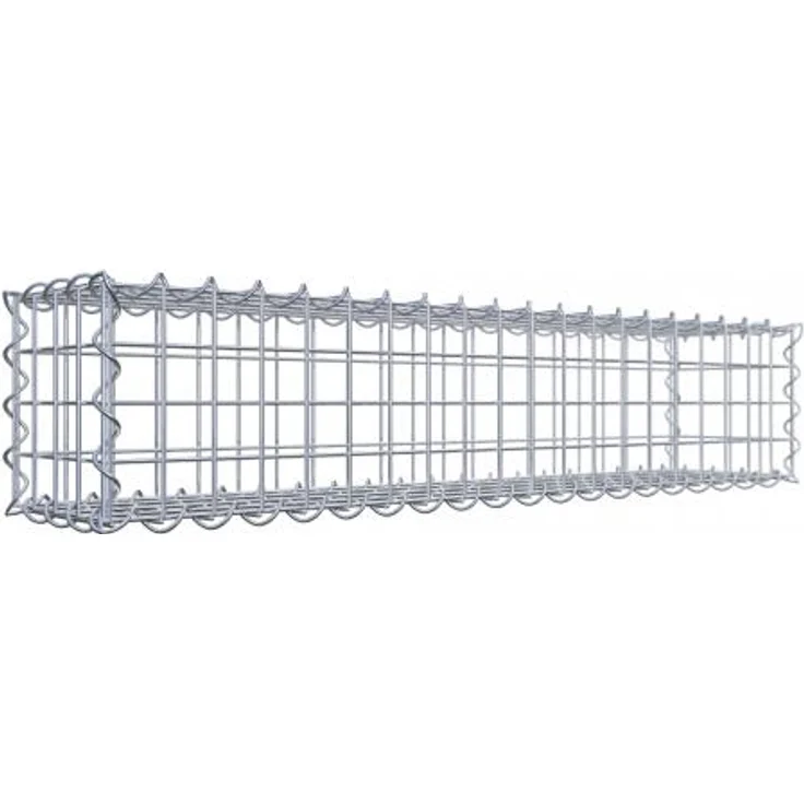 Gabiona Gabione 100 cm x 20 cm x 20 cm (L x H x T), Maschenweite 5 cm x 5 cm, Spirale