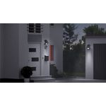 Goobay LED Solar Wandleuchte mit Bewegungsmelder 3,2 W neutral/weiß - Lichtlösung für Hauseingänge, Carport & Treppen