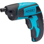 HAZET, Mini Akkuschrauber mit Tasche 9230B-1, 7 Werkzeug zum Anziehen/Abschrauben von Komponenten, einfach, flexibel, vielseitig, Vierkantantrieb 6,3 mm, Pardeapriete 4,5 nm