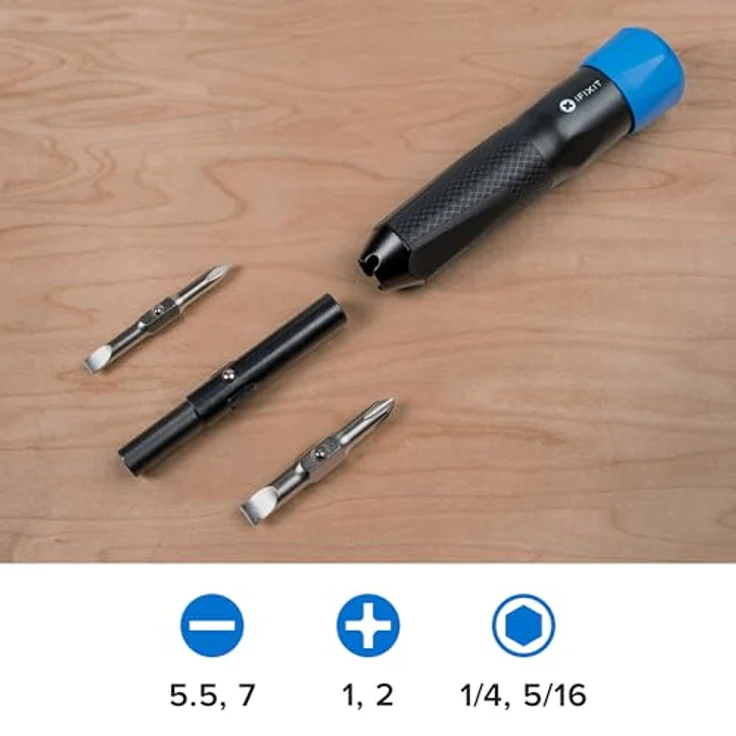 iFixit Narwhal 6-in-1 Schraubendreher, Phillips und Schlitz-Bits für DIY und Elektronik-Reparaturen – Bild 4