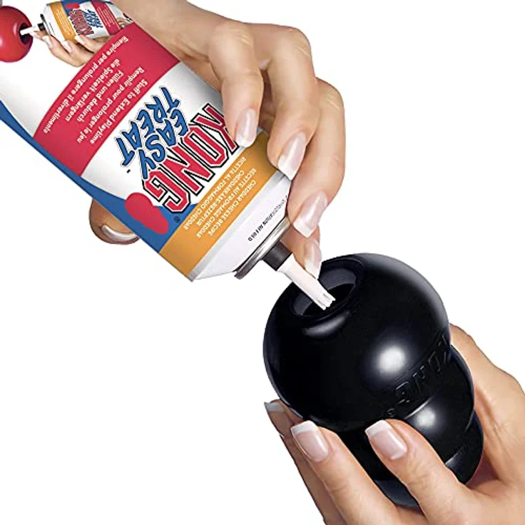 KONG – Extreme Hundespielzeug – Extra Robuster Naturkautschuk, Schwarz – Kauen, Jagen, Apportieren – Für Sehr Große Hunde – Bild 4