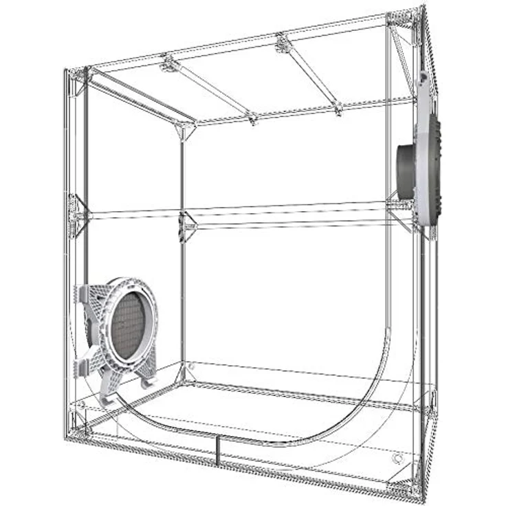 Secret Jardin Dark Propagator 90, Gewächszelt 90x60x98cm, licht- und wasserdicht, hohe Reflexion mit 95% Lichtintensität – Bild 8