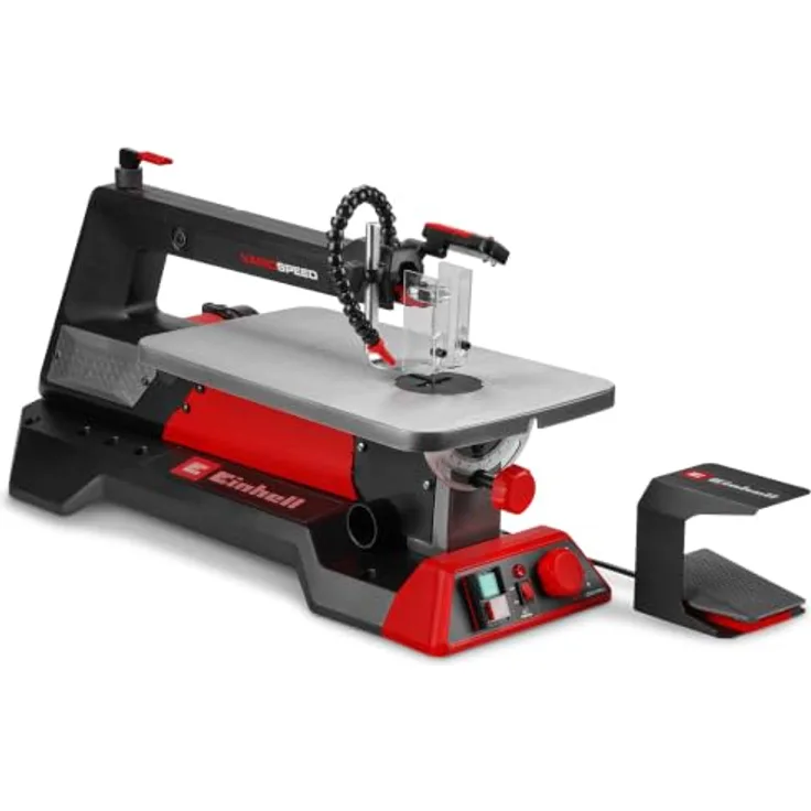Einhell TE-SS 406 Vario FP, Dekupiersäge 130W mit neigbarem Arbeitstisch und LED-Beleuchtung
