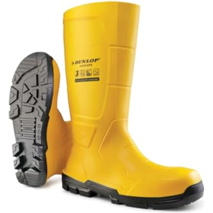 Dunlop JobGuard, Sicherheitsstiefel S5, Chemikalien- und Brennstoffschutz, gelb, Größe 42 – Bild 2