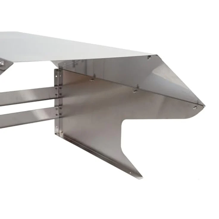 Proregal Mähroboter-Garage, wetterfeste Edelstahl-Garage (L 70 x B 60 x H 41 cm) für Mähroboter und Ladestation, silbergrau – Bild 5