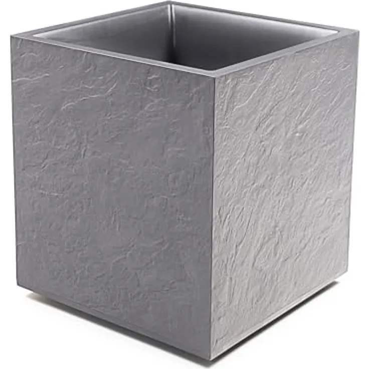 ONDIS24 Pflanzkübel Vulkan 40, Pflanzgefäß mit Wasserspeicher, Gestein/Basalt/Graphit Optik, 31 Liter Volumen