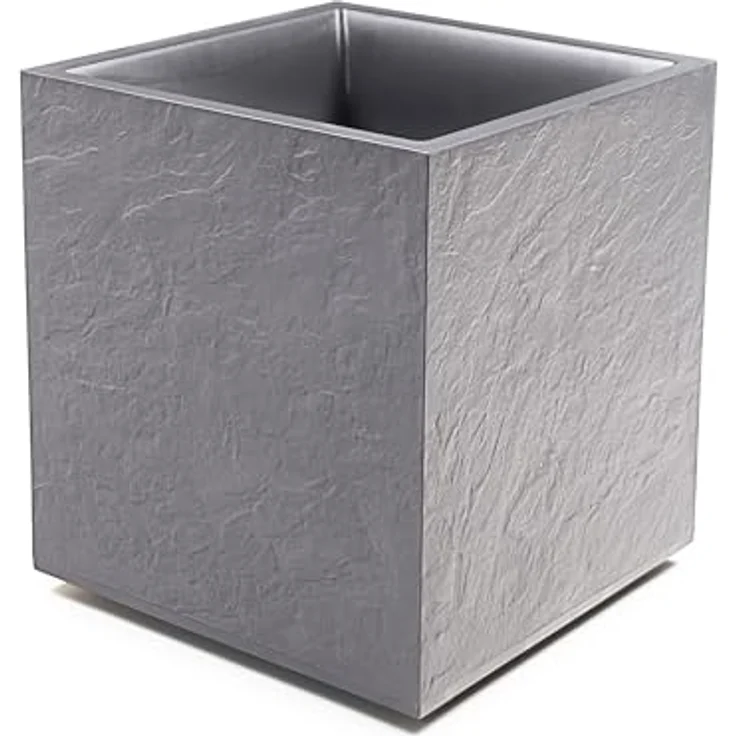 ONDIS24 Pflanzkübel Vulkan 40, Pflanzgefäß mit Wasserspeicher, Gestein/Basalt/Graphit Optik, 31 Liter Volumen – Bild 1