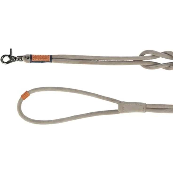 TRIXIE Hundeleine aus Leder BE Nordic Leine Leder XS-L, 1,20 m ø 8 mm in grau - Lederleine für Hunde mit nordischem Charme - für sehr kleine bis große Hunde - 17460 – Bild 2