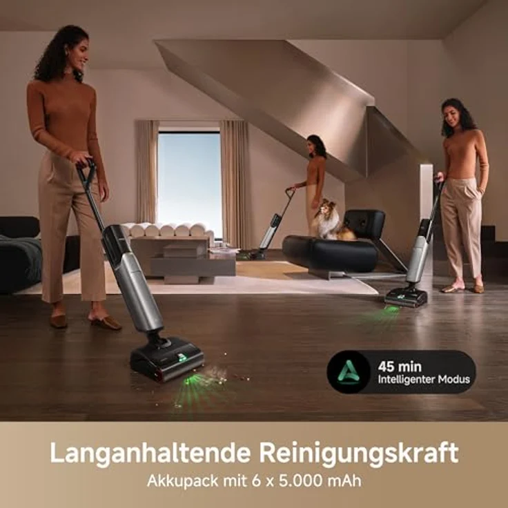 MOVA X4 Pro Nass-Trocken-Sauger, 20.000Pa Saugkraft, KI-gesteuerte Reinigung, 180°-Design – Bild 9