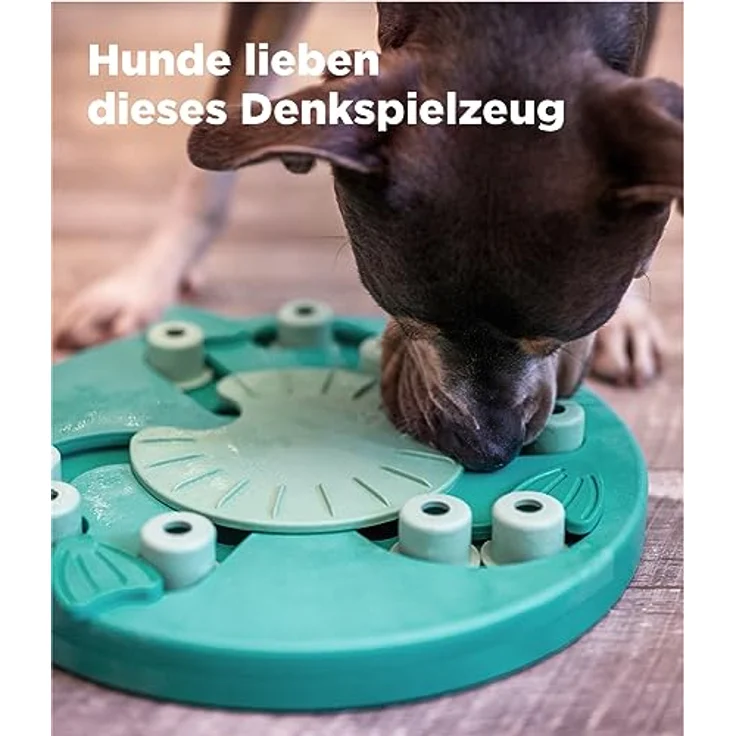 Outward Hound Nina Ottosson Dog Worker - Interaktives Hundespielzeug für Leckerlis - Grün – Bild 4