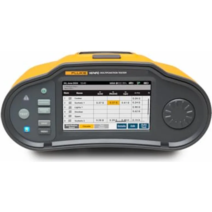 Fluke Multifunktions-Installationstester 1674 FC SCH, mit Farb-Touchscreen und Auto-Tests