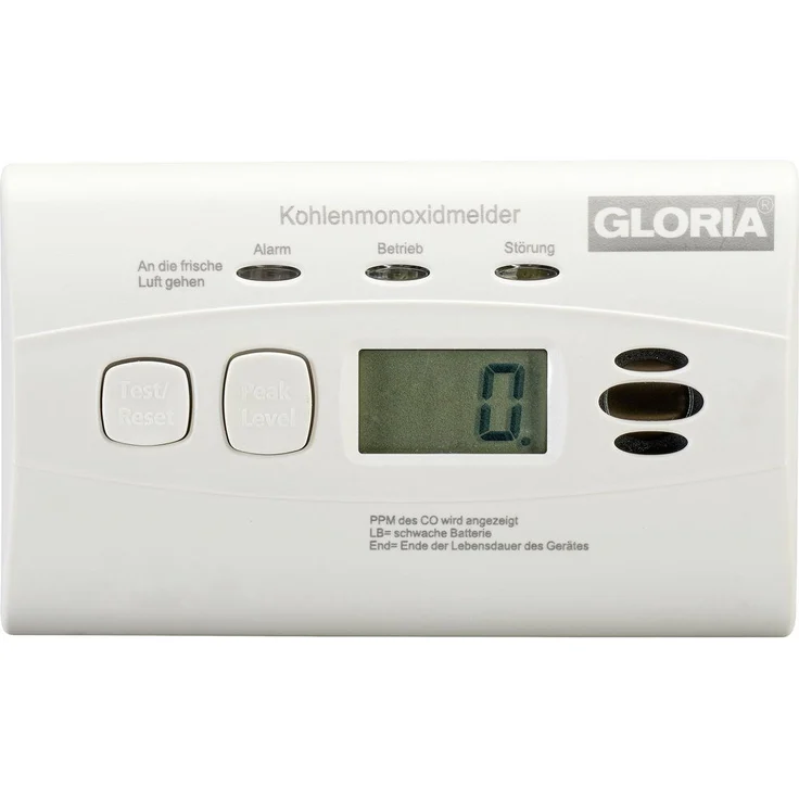 Gloria Gloria KO10D Kohlenmonoxid-Melder inkl. 10 Jahres-Batterie Gasmelder, mit Digitalanzeige und Ereignisspeicher – Bild 1