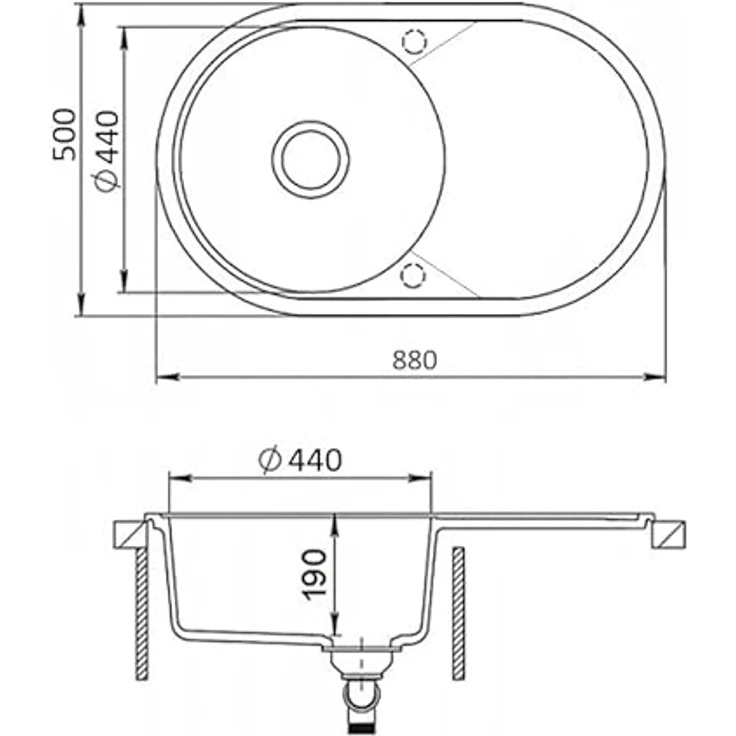 Lindbergh Spülen Rein Schwarz LINDBERGH® Antibakterielle Granit Spüle "IDE44" Einbauspüle Küchenspüle Spülbecken (2. Spüle IDE44 + Armatur 1-Galo) mit antibakterieller Beschichtung und hitzebeständig bis 280°C – Bild 4