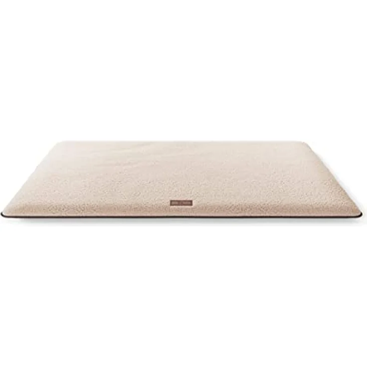 Knuffelwuff kuschelige Hundematte Calliope aus Teddy Material 120x80 Beige - Hundekissen für große, mittelgroße und kleine Hunde - Für Zuhause, Auto, Wohnmobil, Wohnwagen – Bild 2