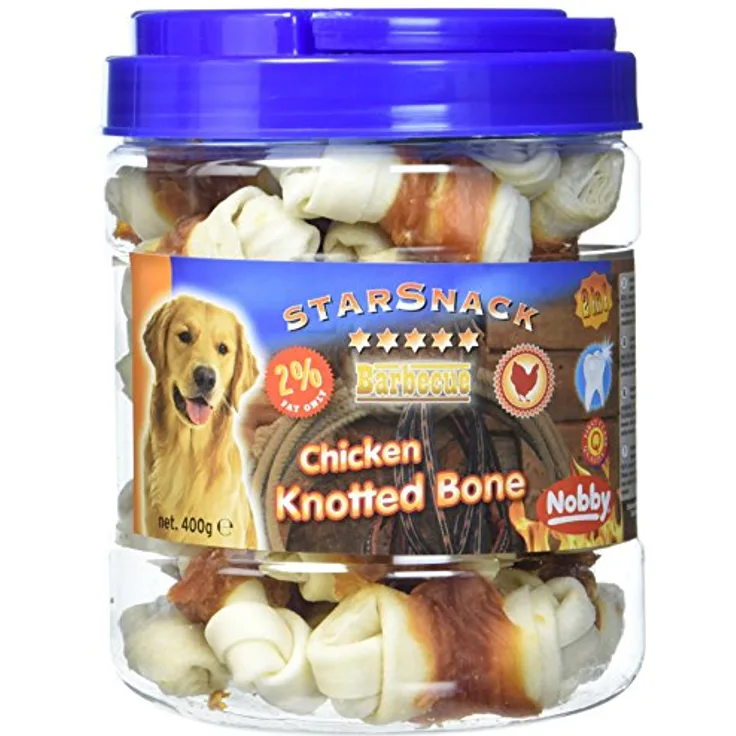 Nobby STARSNACK Barbecue Chicken Knotted Bone Dose 400 g