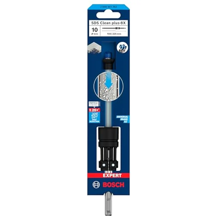 Bosch 1x EXPERT SDS Clean plus-8X Hammerbohrer (Ø 10,00 mm) für Installationen, Professional Zubehör Bohrhammer – Bild 2