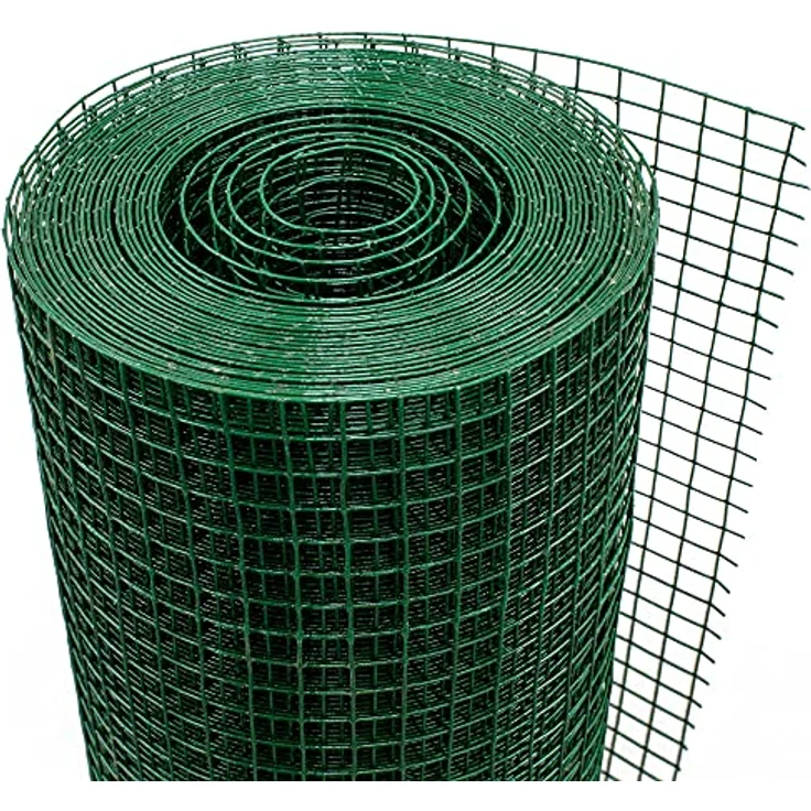 ECD Germany Volierendraht, verzinkter Stahl Drahtgitter Grün, 19x19mm Masche, 1x25m, 1,2mm dick, witterungsbeständig und flexibel – Bild 3