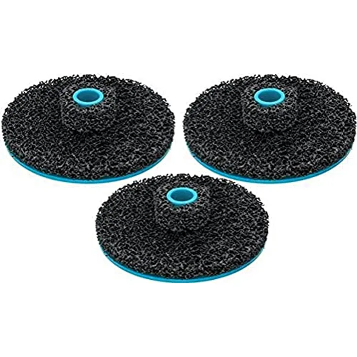 HAZET Ersatz-Schleifscheiben 4960F-0160/3 | 3-teiliges Set | ⌀ 160 mm | zur schnellen und einfachen Reinigung von Radnaben und Bremsscheiben mit Radschraubenaufnahme