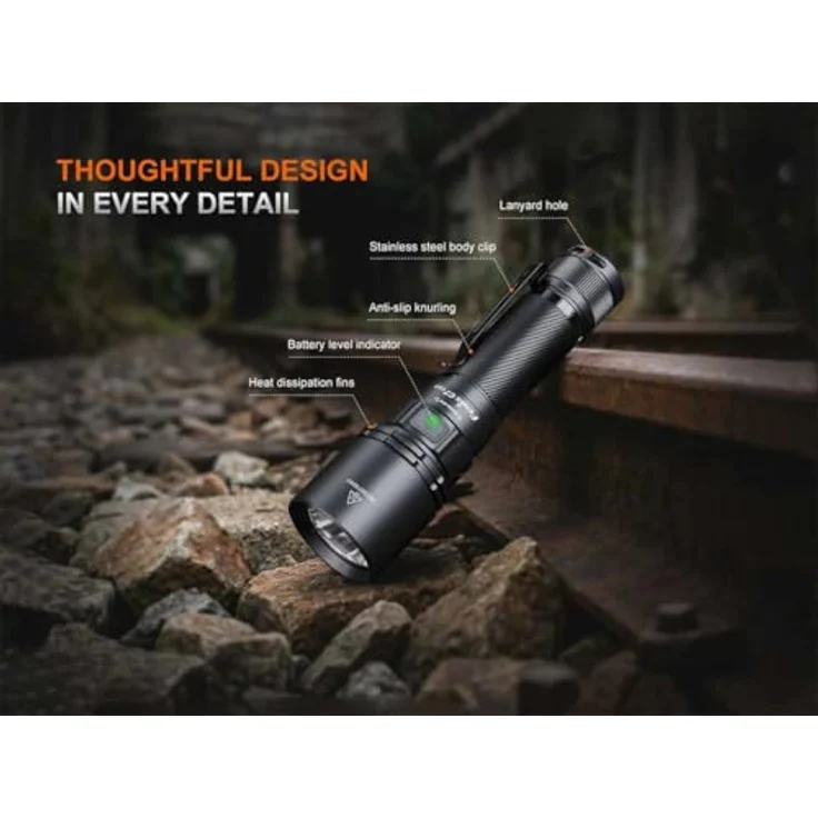 Fenix Light C7 V2.0 FEC7V2, LED Taschenlampe mit 3300 Lumen, akkubetrieben, 79 h Laufzeit, 256.5 g, IP68 wasserdicht – Bild 7