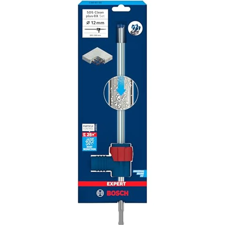 Bosch EXPERT SDS Clean plus-8X Hammerbohrer-Set, Ø 12,0 mm, für chemische Verankerungen, Professional Zubehör Bohrhammer – Bild 2