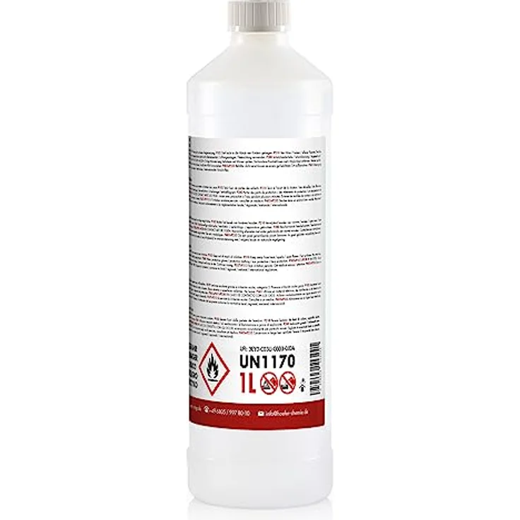 Höfer Chemie 24 L FLAMBIOL® Bioethanol 99,9% Premium (24 x 1 L) für Ethanol Kamin, Ethanol Feuerstelle, Ethanol Tischfeuer und Bioethanol Kamin – Bild 4
