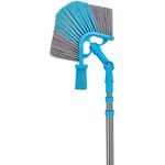 Neustanlo Teleskopstiel Spinnwebenbesen mit Dachrinnenreiniger und 3m Teleskopstiel Eckbesen, mit Knickgelenk und abnehmbarem Stiel, zweifarbig