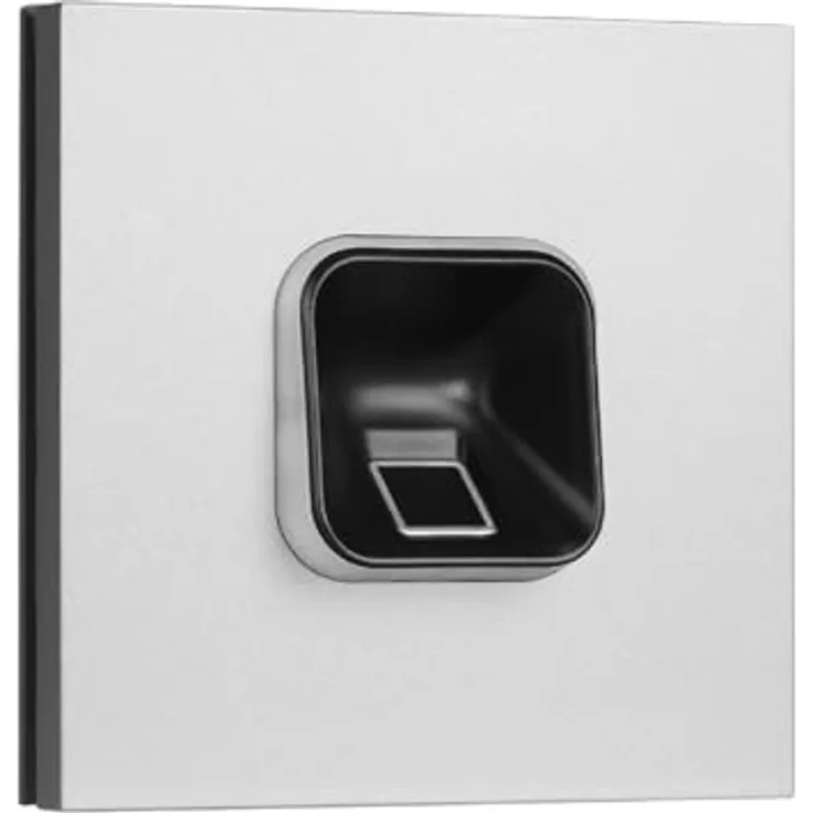 EKEY 204707 sLine Fingerprintset (Fingerprint Schwarz, Siedle Vario Modul Silber-Metallic, Controller), Biometrische Zutrittslösung für Türsprechanlage Siedle, 0,4 W, 12-24 V, Schwarzer Fingerprint