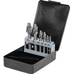 STIER Flachsenker-Satz, M3-M10, HSS, DIN 373, mit Führungszapfen, rechtsschneidend, Senkwinkel 180°, zylindrischer Schaft