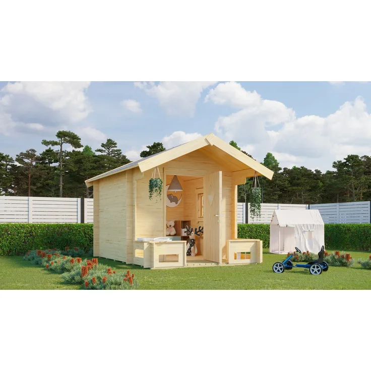 LASITA MAJA Gartenhaus Pinocchio, 19 mm, Fichtenholz, 219 x 270 x 188 cm, natur