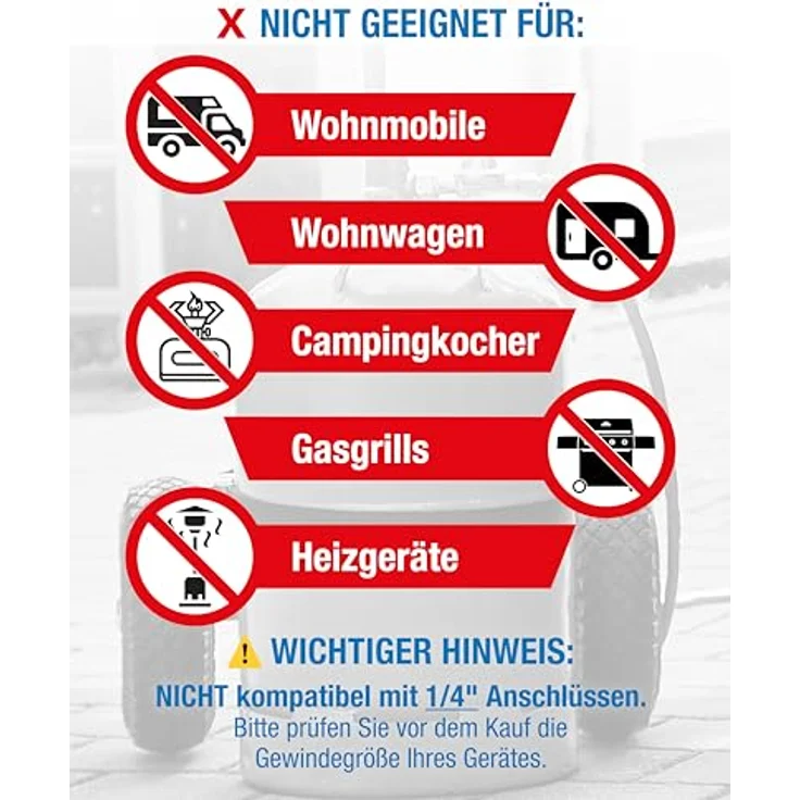 CFH Propanregler , mit Manometer, 1-4 bar stufenlos regelbar – Bild 5