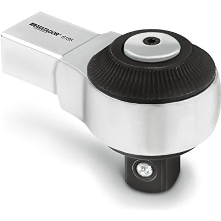 Matador 61860001 Drehmomentschlüssel, Einsteckumschaltknarre (1/4", 30 Nm) mit feinverzahnte Mechanik und Stiftsicherung – Bild 1